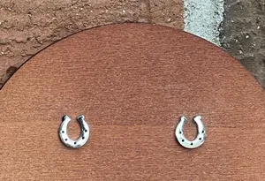 Horseshoe Stud Earrings thumbnail 1
