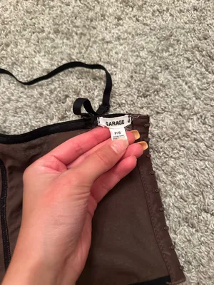 Garage Corset Top Black thumbnail 3