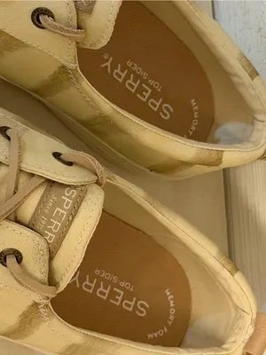 SPERRY Top Sider Slip-on Sneaker Women’s Size 8.5M Cream/Beige Canvas NEW Preppy thumbnail 4