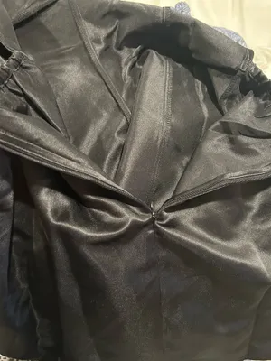 Micas Black Satin Mini Dress thumbnail 6