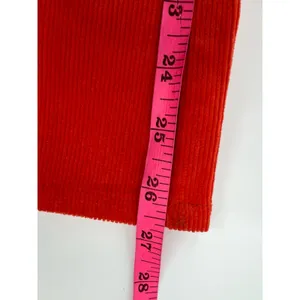Apiece apart Marston High-Rise‎ Cropped Flare Pants Orange corduroy Sz 4 thumbnail 6