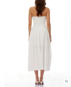 Miss Rosier White Corset Style Dress thumbnail 3
