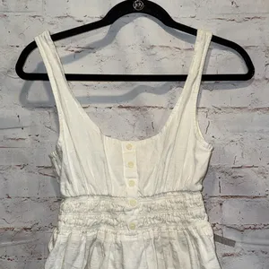 Urban Outfitters Dress Womens Small White Sleeveless Summer Dress Tiered Mini thumbnail 2