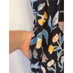 Universal Thread Tiered Floral Maxi Dress S‎ Ruffle Navy Pockets Cotton Blend thumbnail 6