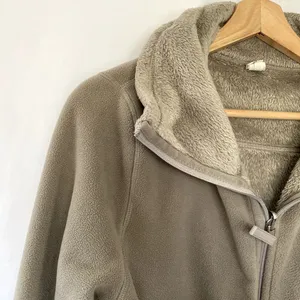 Calvin Klein performance brown beige fur lined jacket full‎ zip women's size M thumbnail 2