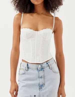 Urban Outfitters White Corset thumbnail 1
