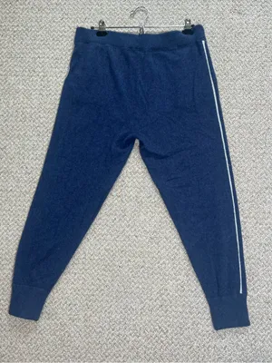 Ralph Lauren RLX Washable Cashmere Jogger Pants Blue with white accent Size L thumbnail 2