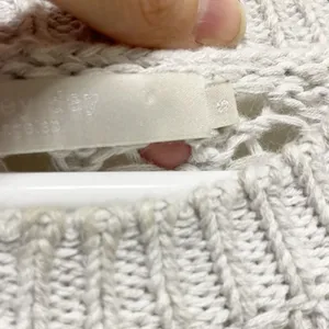 One Grey Day Tan Gray Stripped Bell Sleeve Knitted Sweater thumbnail 7