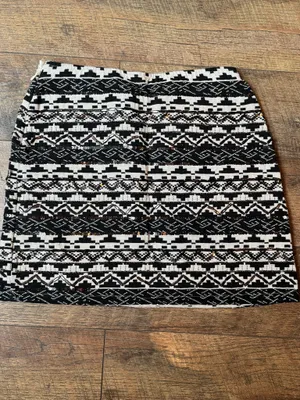 Atmosphere Embellished Aztec Mini Skirt | Beaded Sequin Festival Skirt | Size 2 thumbnail 3