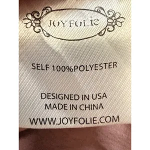 Joyfolie Boho Odette Dress Mauve High Low Maxi Smocked Ruffle Off Shoulder L thumbnail 6