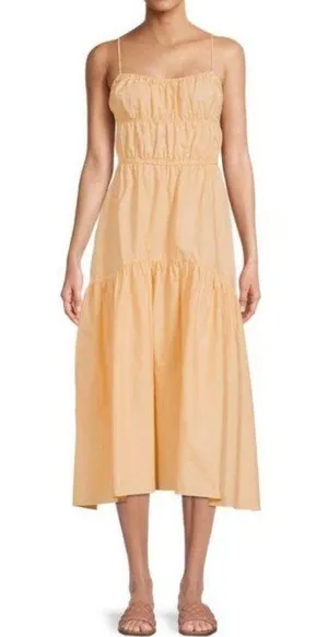 VINCE Ruched Midi Cami Dress thumbnail 1