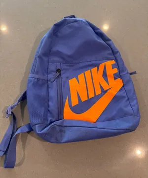 Nike Backpack School Book Bag Blue Orange Logo Travel‎ Gym Casual Kids thumbnail 1
