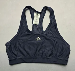 Adidas Gray Racerback Pull On‎ Activewear Yoga Sports Bra Active L Large thumbnail 1