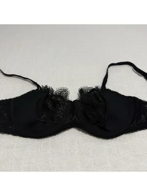 Victoria’s Secret 34C Push-up w/o Padding Lace Bra Black Dream Angels Unlined thumbnail 9