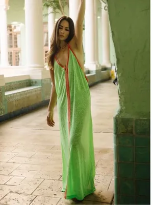 Pitusa Inca Sun Maxi Dress Lime Size undefined thumbnail 2