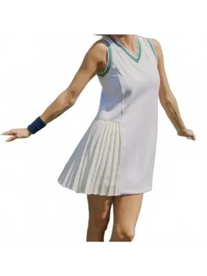 Tuckernuck Kemper Tennis Dress Stripe Performance Jersey Women's Size XS thumbnail 7