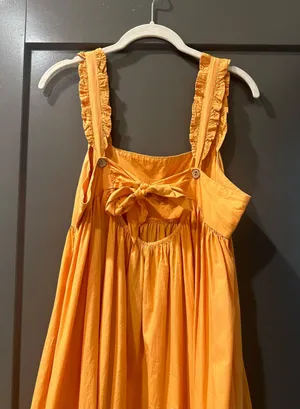 Free People Isabella Maxi Orange Dress thumbnail 8