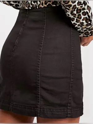 Free People Modern Femme Black Skirt thumbnail 2