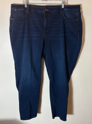 Talbots Slim Ankle‎ Jeans 22W Torrance Wash Dark Blue Stretch Denim thumbnail 1