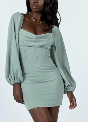 Lillie Long Princess Polly Sleeve Mini Dress thumbnail 2
