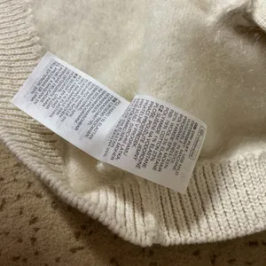 & Other Stories Mohair Wool Blend Cardigan Women M Cream Fuzzy Button Sweater thumbnail 6