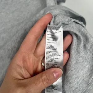 Good American Women's Short Sleeve V Neck Cotton Tee Shirt Grey‎ Sz 1 (S) thumbnail 5