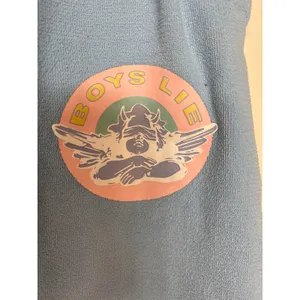 boys lie sz xs x-small sweatpants angel graphic baby blue pink thumbnail 2