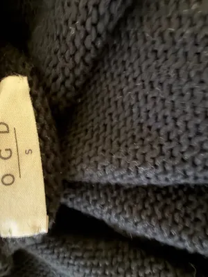 Revolve One Grey Day midi calf long knit duster size small oversized black NWOT thumbnail 9