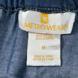 Metro Wear Vintage Denim Prairie Skirt – Size M – 100% Cotton – Cottagecore Maxi thumbnail 3
