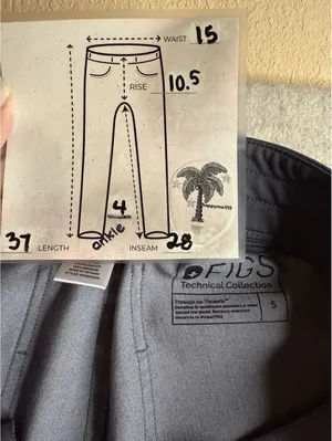 FIGS Zamora Jogger Scrub Pants Gray Technical Collection Womens Small W18SW2005 thumbnail 5