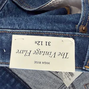 Abercrombie & Fitch The Vintage Flare Jeans Womens 31‎ Blue High Rise Raw Hem thumbnail 12