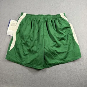 Asics Medley Shorts Womens Small Green Mesh Running Athletic Elastic Waist TF754 thumbnail 6