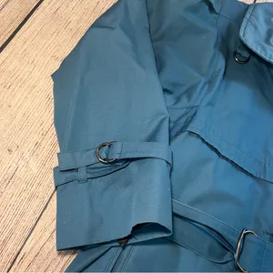 Vtg 70s London‎ Fog Women’s 6P Blue Trench Coat USA Removable Lining Petite Belt thumbnail 6
