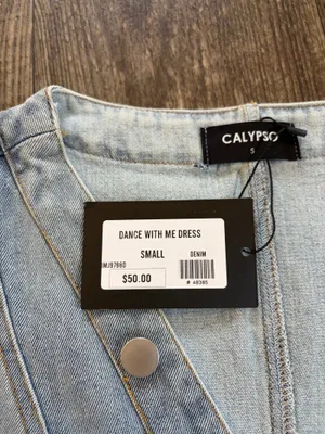 Calypso Denim Dress Blue thumbnail 4