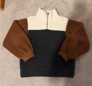 Universal Threads Sherpa Color Block Quarter-Zip thumbnail 1