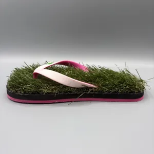 GFF Turf Flip Flops 10 Fit Women Size 7 7.5 Thongs Grass Halloween Party Novelty thumbnail 4