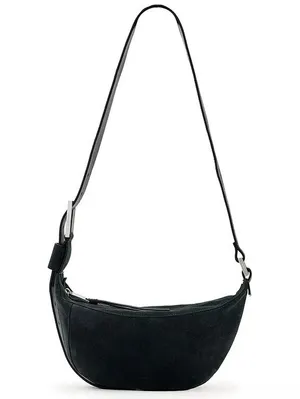 AllSaints Luna Suede Crossbody Bag NWT Ink Blue thumbnail 5