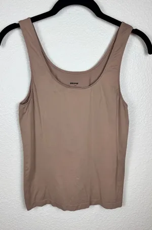 SKIMS Fits Everybody Scoop Neck‎ Tank Women L Clay Stretch Minimalist Lounge thumbnail 1