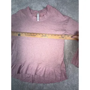 Athleta Balance Pullover Sweatshirt Women's Sz Medium Victorian Berry Multi Nep thumbnail 4