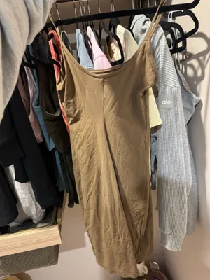 SKIMS Brown Slip Dress Mini thumbnail 5