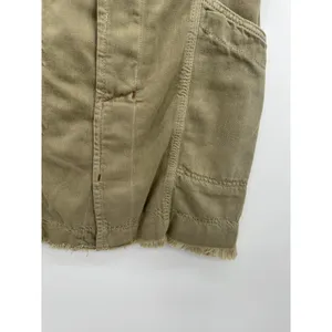 Free People Mini Skirt Women 10 Green Army Cargo Grunge Moto‎ Festival Summer thumbnail 4