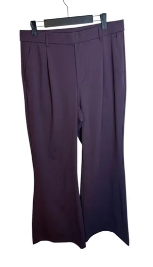 Halara DayStretch Dusky Evening Purple High Waisted Pocket Work Flare Pants thumbnail 1