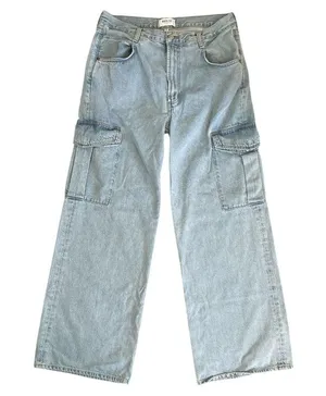 Agolde Minka Wide Leg Cargo Denim Size 30 thumbnail 3