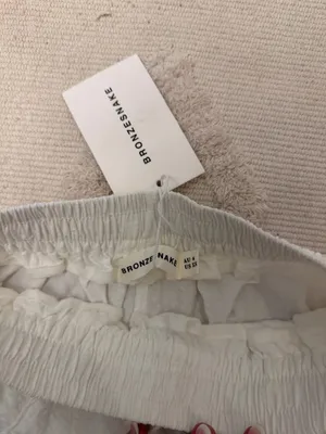 Bronze snake pants White Size XS thumbnail 2