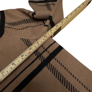 Z Supply Plaid Sweater Jacket Brown Black Button Front Shacket Cozy Medium EUC thumbnail 9