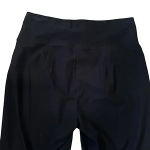 Eileen Fisher Womens Black Stretch Ponte Ankle Pants Side Zip Hem Medium | 0128 thumbnail 4
