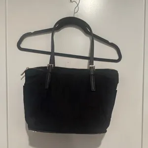 Vintage Michael Kors Black Tote Shoulder Bag Gold Hardware thumbnail 3