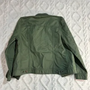 Old navy green cargo jacket large runs very small thumbnail 2