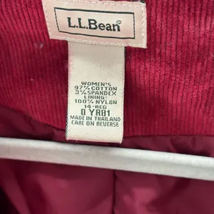 L.L. Bean Women’s Vintage Burgundy Corduroy Blazer thumbnail 4