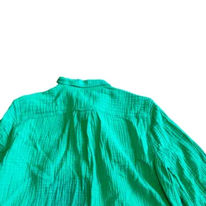 J. Crew Re-Imagined Classic Fit Gauze Button-Down Shirt Green Size 4 Women's thumbnail 8